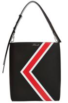 Karl Lagerfeld Karl Lagerfeld K/stripes Leather Hobo