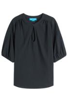 M I H M I H Cotton Top With Gathered Shoulder