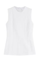 Victoria Beckham Denim Cotton Peplum Blouse