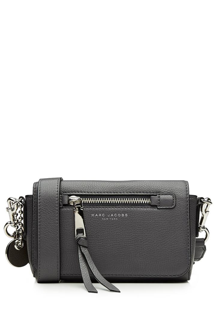 Marc Jacobs Marc Jacobs Gotham City Leather Mini Cross Body Bag - Grey