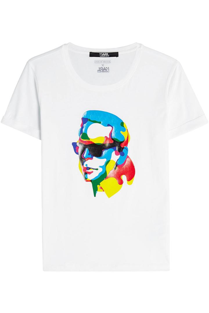 Karl Lagerfeld Karl Lagerfeld X Steven Wilson Printed Cotton T-shirt