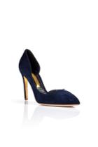 Rupert Sanderson Rupert Sanderson Suede/leather Rumba Dorsay Pumps - Blue