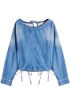 Kenzo Kenzo Denim Blouse With Self-tie Trims