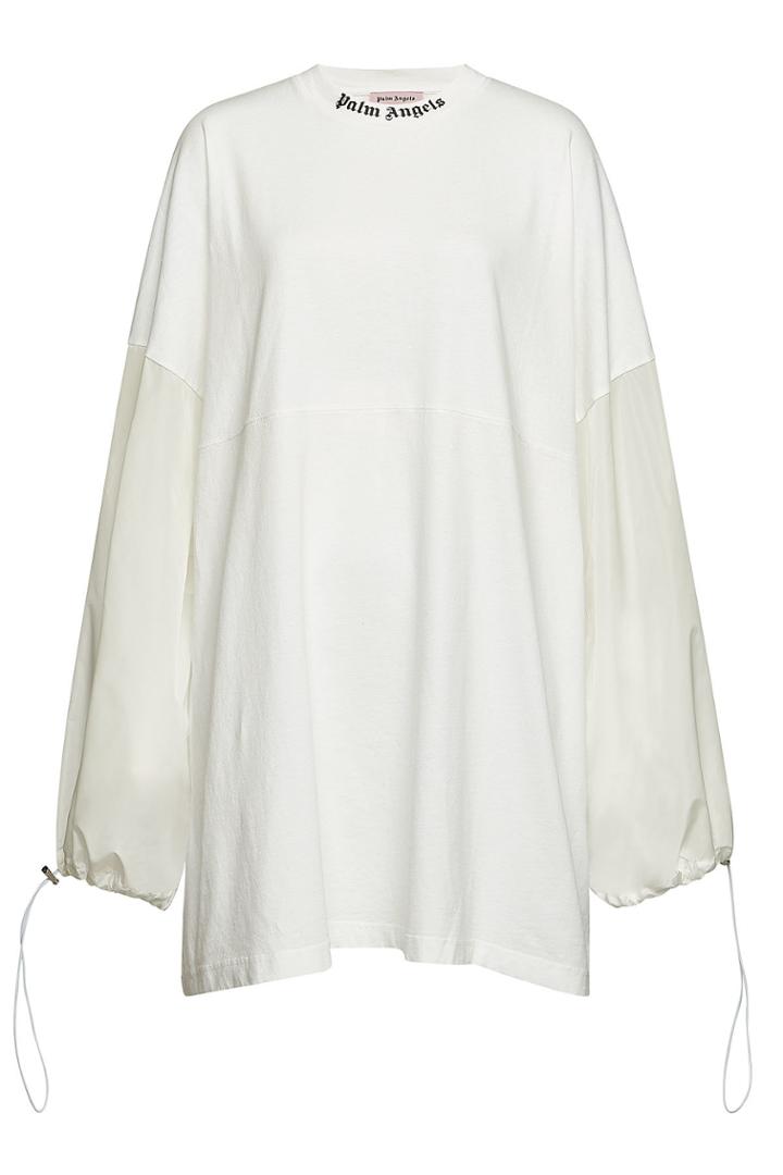 Palm Angels Palm Angels Printed Cotton Sweatshirt Dress