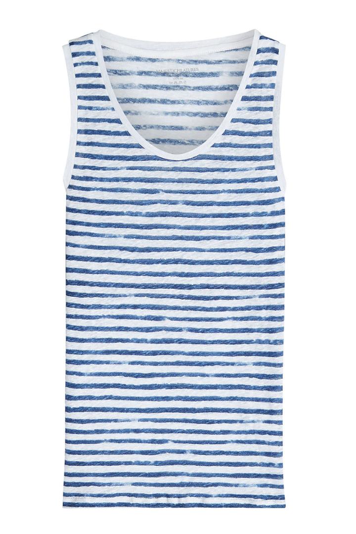 Majestic Majestic Striped Linen Tank