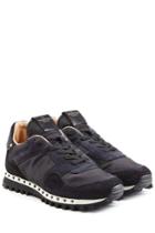 Valentino Valentino Rockstud Sneakers With Suede