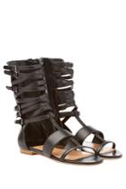 Laurence Dacade Laurence Dacade Happy Leather Gladiator Sandals - Black