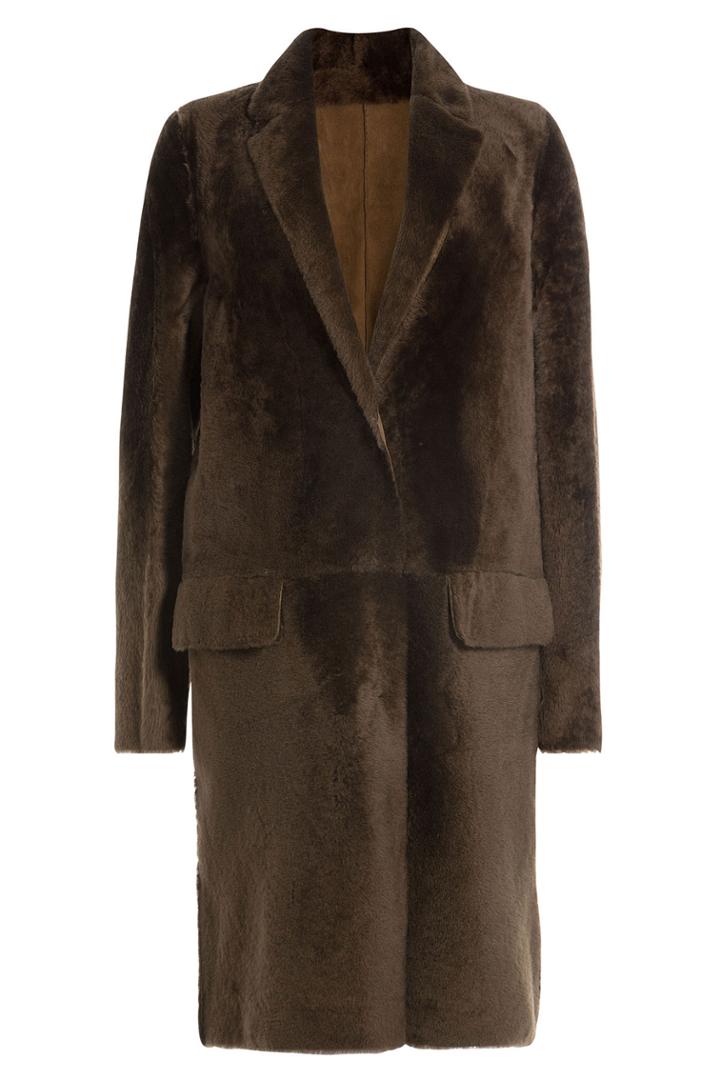 Yves Salomon Yves Salomon Sheepskin Coat - Brown