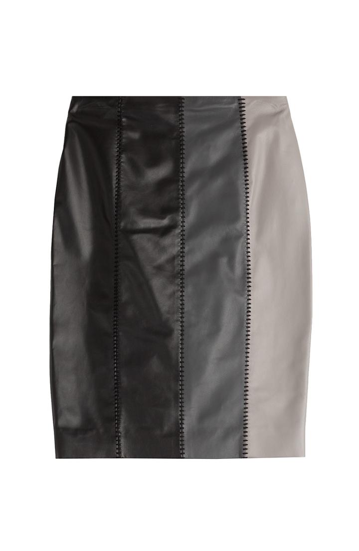 Paule Ka Leather Skirt