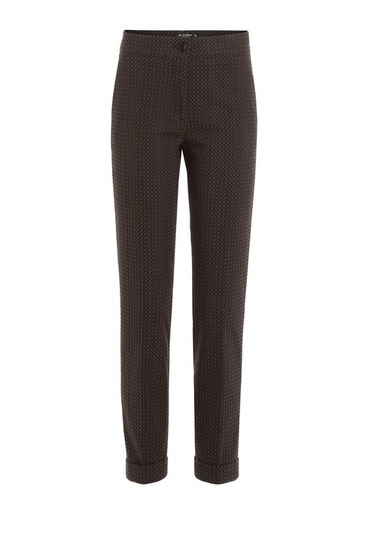 Etro Etro Cropped Printed Cotton Pants