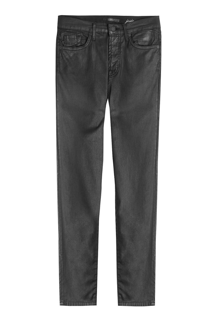 Seven For All Mankind Seven For All Mankind Coated Skinny Jeans - None