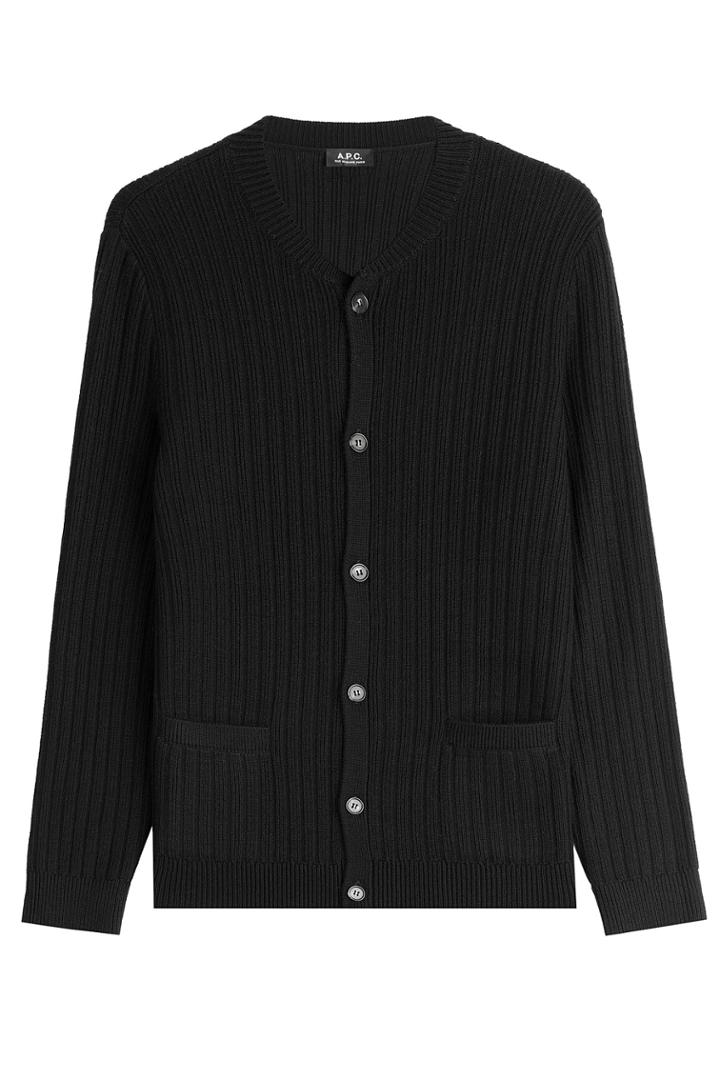 A.p.c. A.p.c. Manhattan Merino Wool Cardigan - Blue