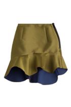 Preen By Thornton Bregazzi Preen By Thornton Bregazzi Color Block Skirt - Green