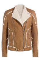Balmain Balmain Shearling Biker Jacket - Brown