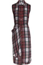 Mcq Alexander Mcqueen Mcq Alexander Mcqueen Plaid Silk Shirt Dress - Multicolor