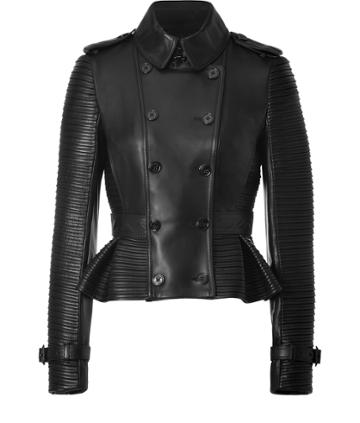Burberry London Leather Headington Jacket In Black