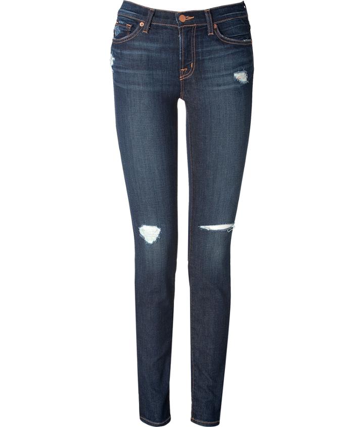 J Brand Jeans Mid Rise Distressed Jeans