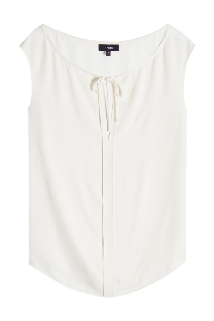 Theory Theory Silk Tie-neck Blouse