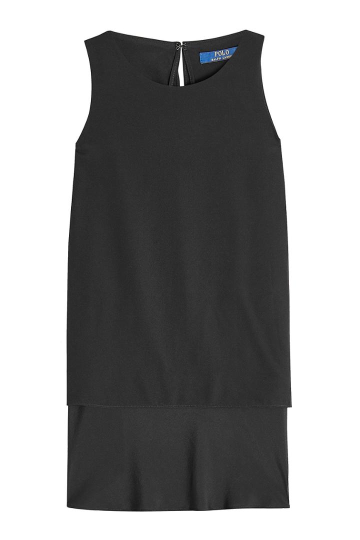 Ralph Lauren Polo Ralph Lauren Polo Silk Shell With Chiffon Hem