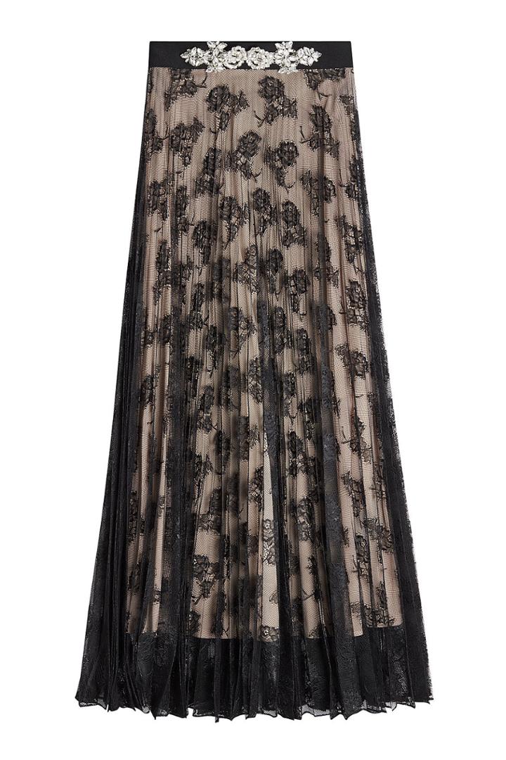 Christopher Kane Christopher Kane Lace Skirt With Embellishment