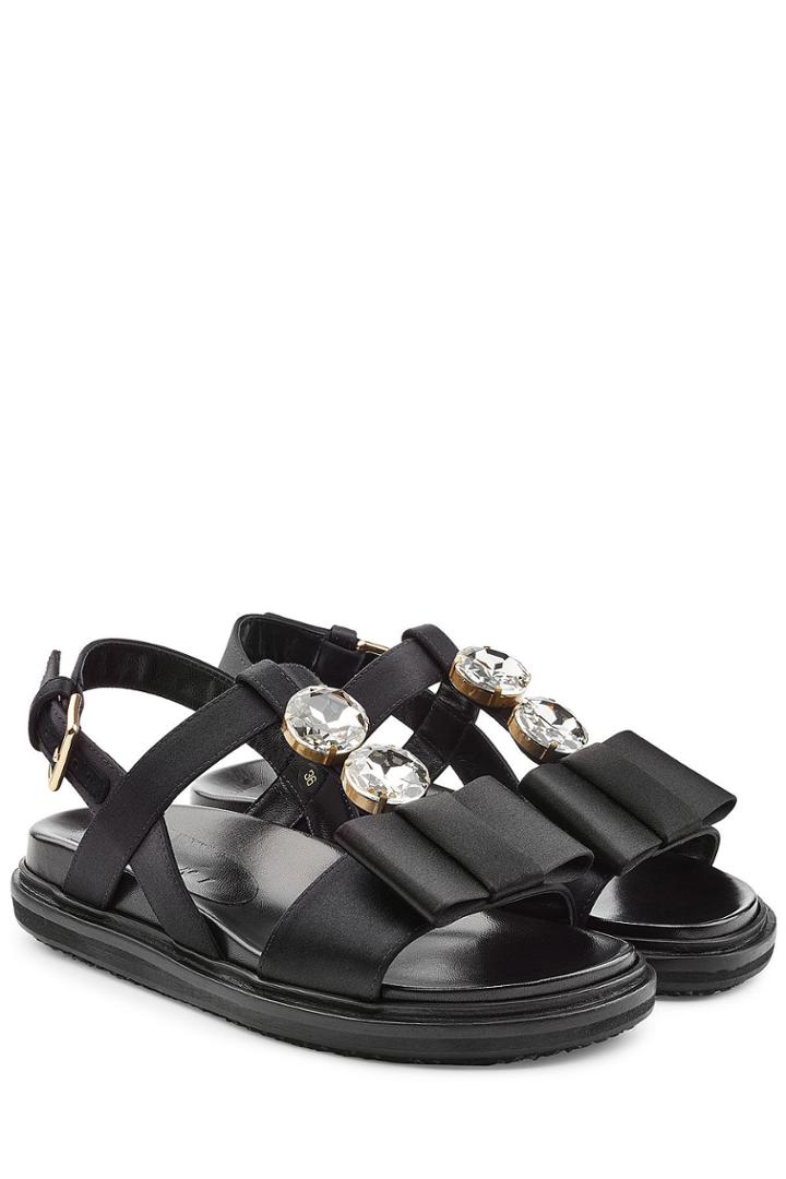 Marni Marni Embellished Satin Sandals