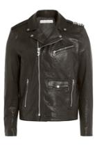 Golden Goose Golden Goose Leather Biker Jacket