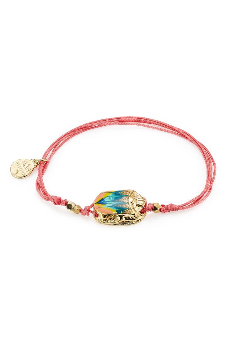 Gas Bijoux Gas Bijoux Bracelet With Gold Plated Embellishment - Pink