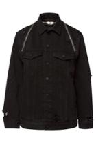 T By Alexander Wang T By Alexander Wang Denim Jacket With Distressed Detail