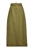 Lisa Marie Fernandez Lisa Marie Fernandez Linen Belted Maxi Skirt