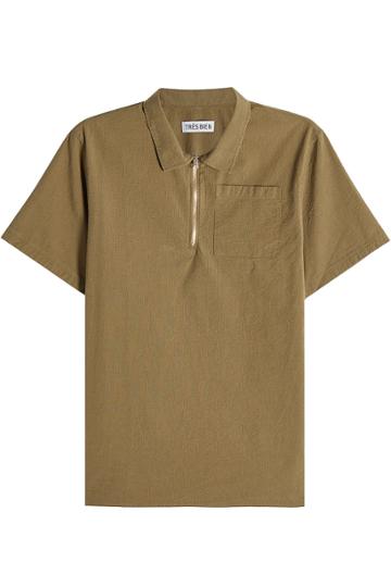 Très Bien Très Bien Cotton Top With Zipped Front