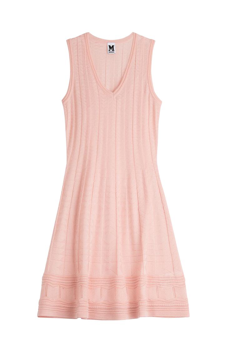 M Missoni M Missoni Stretch Knit Dress With Virgin Wool - Rose