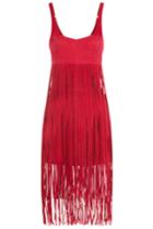 Tamara Mellon Tamara Mellon Fringed Suede Jumpsuit