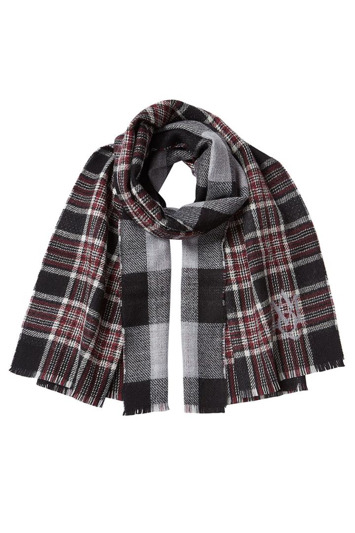 Alexander Mcqueen Alexander Mcqueen Checked Wool Scarf