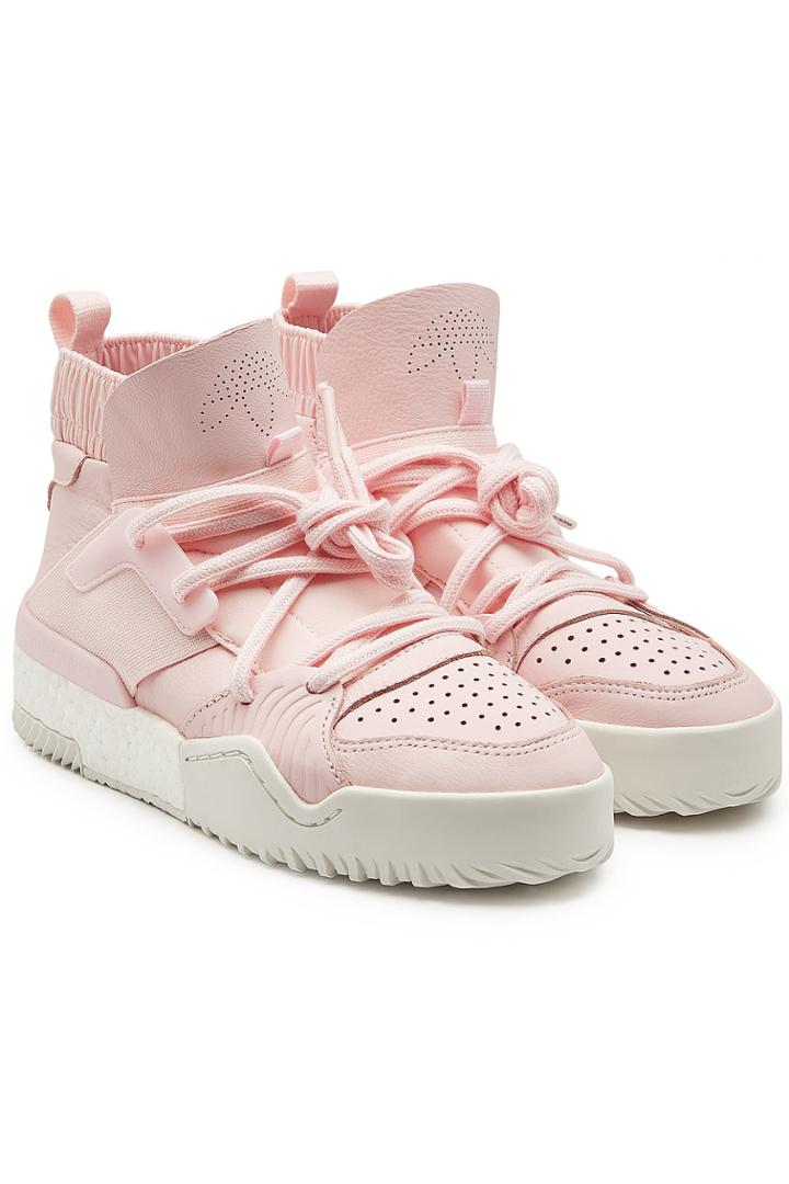 Adidas Originals By Alexander Wang Adidas Originals By Alexander Wang Bball Leather High-top Sneakers