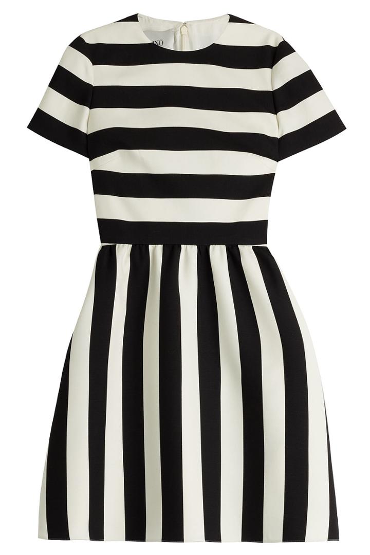 Valentino Valentino Virgin Wool-silk Dress - Multicolored
