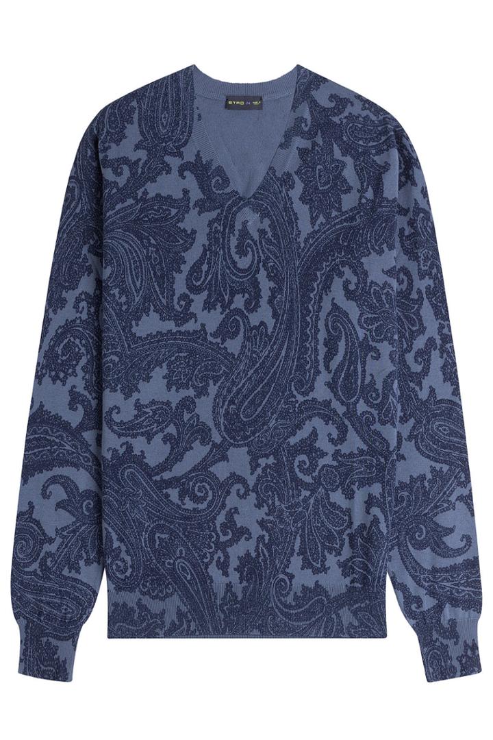 Etro Etro Cotton Paisley Print Pullover