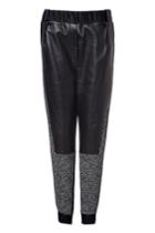 Prabal Gurung Prabal Gurung Leather And Tweed Track Pants