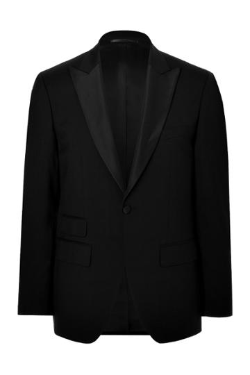 Baldessarini Baldessarini Wool Tuxedo Blazer - Black