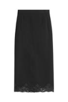 Theory Theory Pencil Skirt With Lace - Black