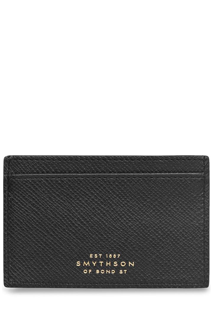 Smythson Smythson Leather Card Holder - Black