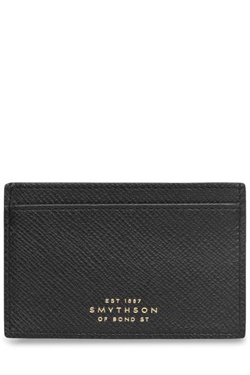 Smythson Smythson Leather Card Holder - Black