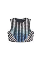 David Koma David Koma Embellished Cropped Top