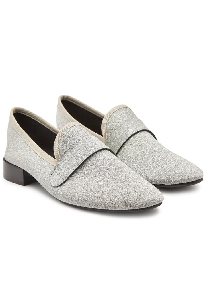 Repetto Repetto Maestro Glitter Loafers With Leather
