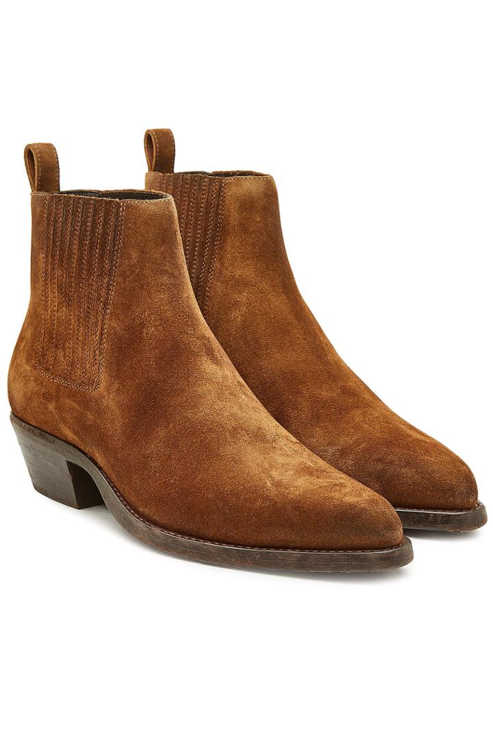 Saint Laurent Saint Laurent Dakota Suede Chelsea Boots