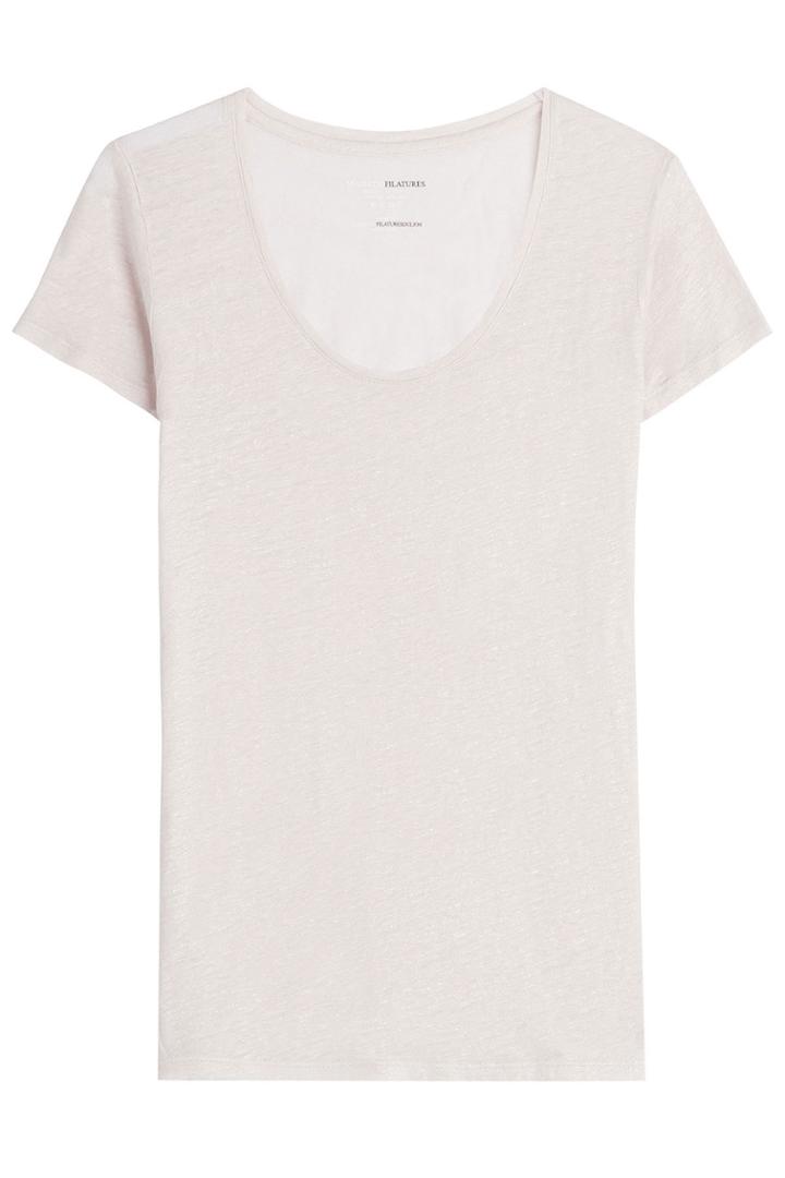 Majestic Majestic Linen-silk T-shirt - None