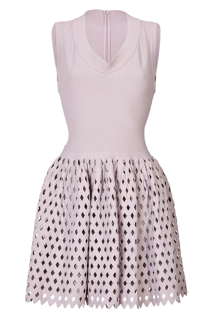Alaia Alaia Flared Dress With Cutout Skirt - None