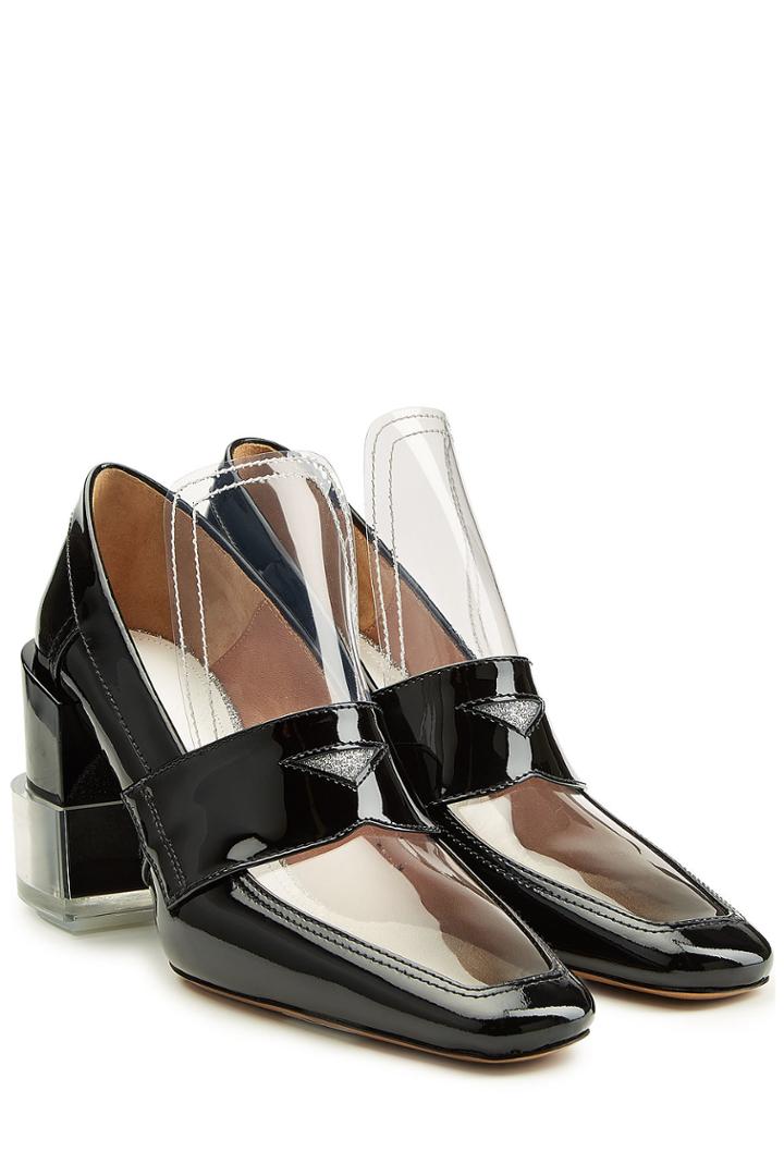 Maison Margiela Maison Margiela Patent Leather Pumps With Transparent Detail