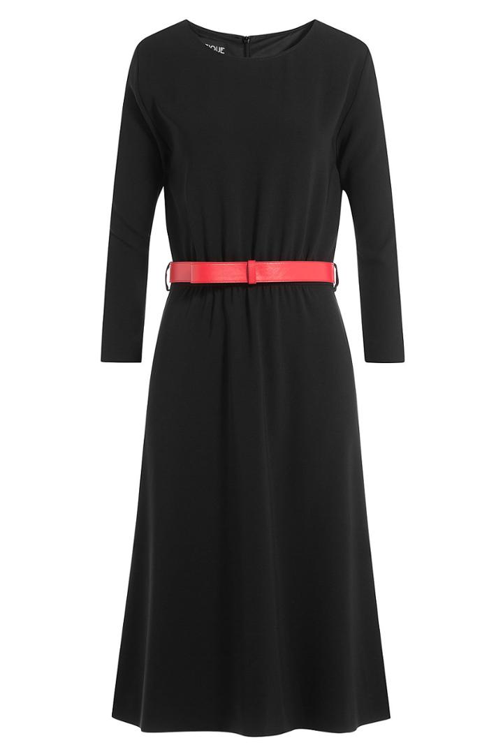 Boutique Moschino Boutique Moschino Belted Crepe Dress
