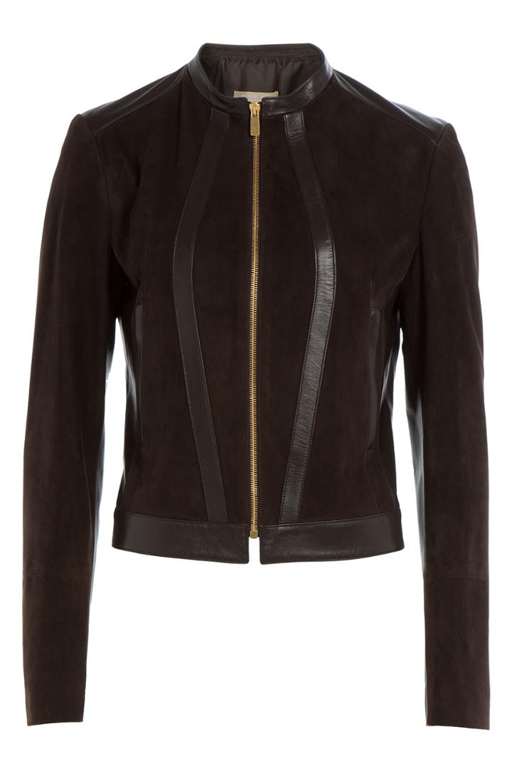 Michael Kors Collection Michael Kors Collection Suede Jacket - Brown