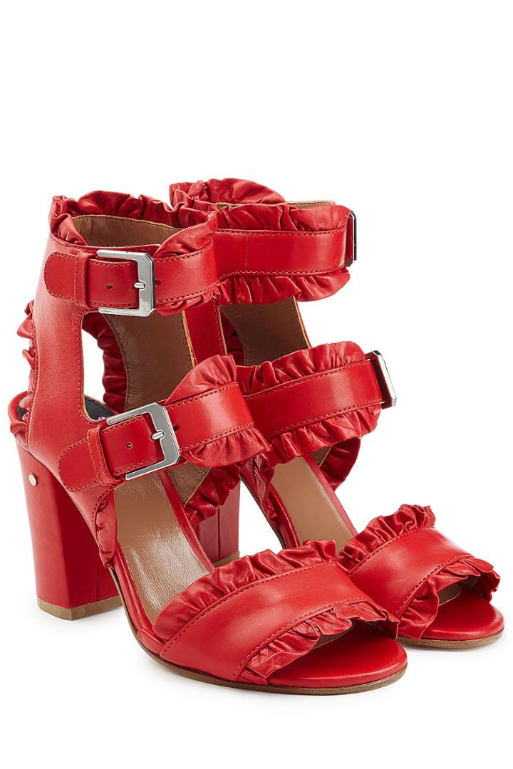 Laurence Dacade Laurence Dacade Ruffled Leather Sandals